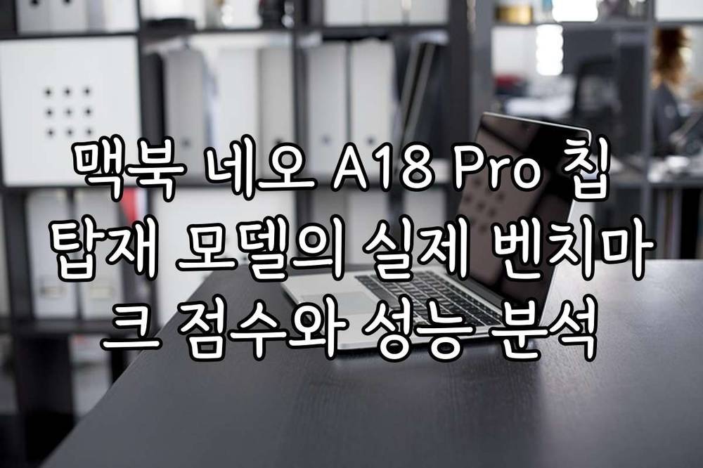 맥북 네오 A18 Pro 칩 탑재 모델의 실제 벤치마크 점수와 성능 분석