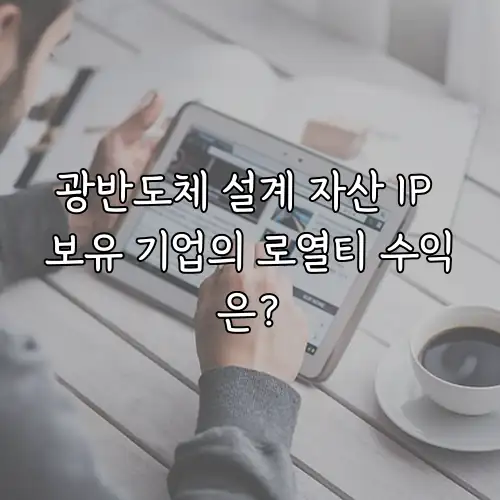 광반도체 설계 자산 IP 보유 기업의 로열티 수익은?