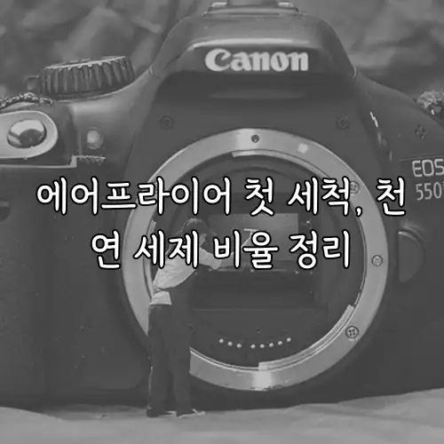 에어프라이어 첫 세척, 천연 세제 비율 정리