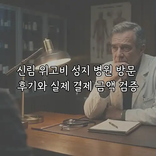 신림 위고비 성지 병원 방문 후기와 실제 결제 금액 검증