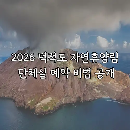 2026 덕적도 자연휴양림 단체실 예약 비법 공개